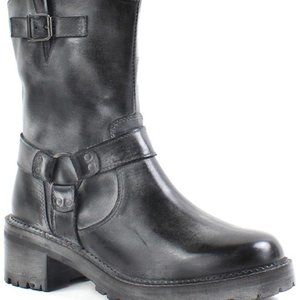 Roan by Bed Stu - Womens 8.5 - Emerson Harness Leather Boots - Black, Worn once